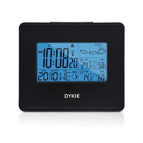 Zenuss Dykie Wireless Weather Station Temperature Humidity Meter Alarm