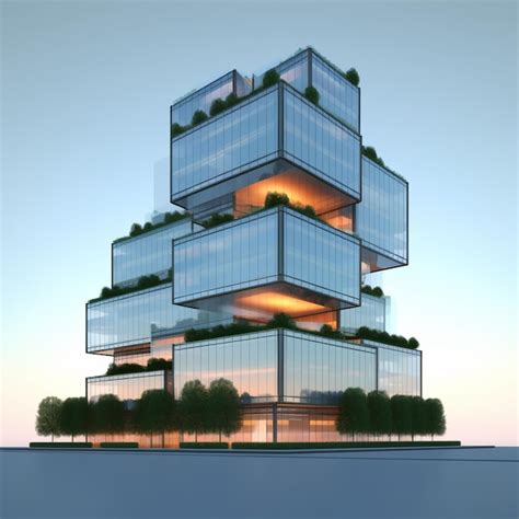 Premium Ai Image Photo Modern Corporate Architecture Can Be Seen In