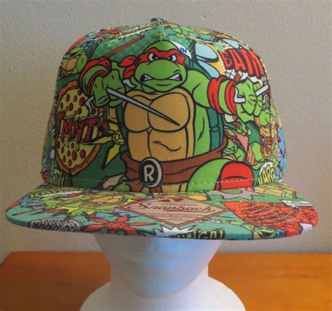 Teenage Mutant Ninja Turtles All Over Snapback Cap New Sublimated Hat