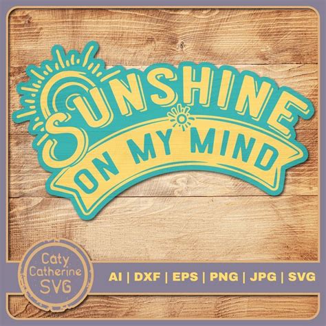 Sunshine On My Mind Summer Vacation Graphic By Caty Catherine