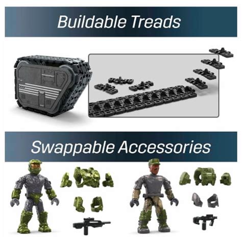 MEGA Halo UNSC Elephant Sandset Tank Building Toy Set W 5 Micro Action