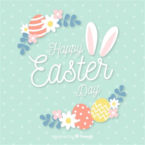 Free Vector Hand Drawn Happy Easter Day Background