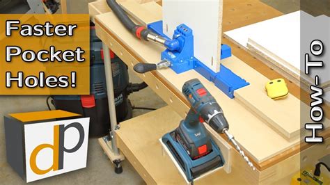 Ultra Efficient Setup For Kreg K5 Jig Drill Faster Pocket Holes Youtube