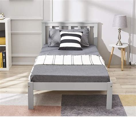 Panana Single Bed With Headboard Ft Wooden Single Bed Frame For