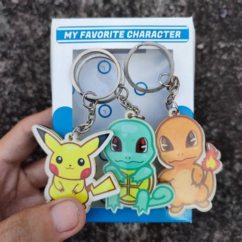 Jual Gantungan Kunci Anime Pokemon Keychain Karakter Pikachu