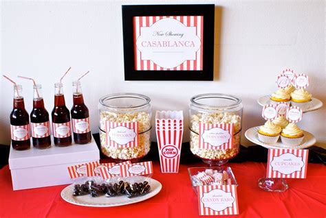 Movie Theme Party Package Birthday Party Or Shower Movie Night Party