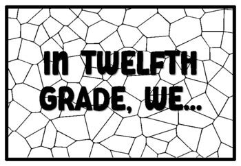 IN TWELFTH GRADE, WE... Twelfth Grade Coloring Pages by Anisha Sharma