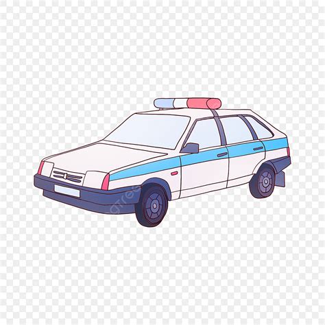 Coche De Policía Blanco Coche De Policía De Servicio Policía ...