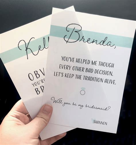 Bridesmaid Proposal Cards On Behance