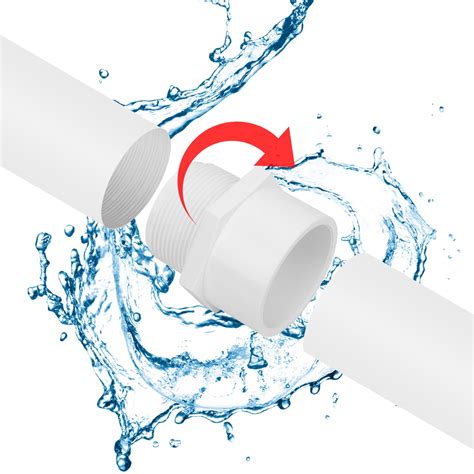 Snapklik.com : 6Pack 2" PVC Male Adapter Pipe Fittings (Socket X Male