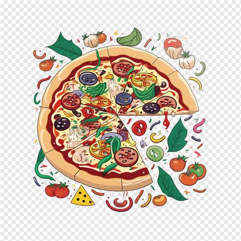 Colors Of The 90s Pizza Cartoon Pizza Png Pngwing