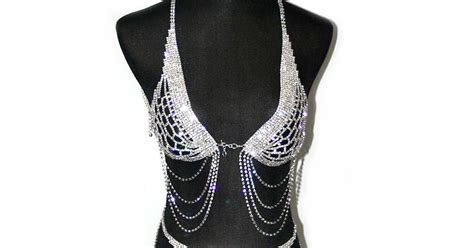 Rhinestone Underwear Rhinestone Lingerie Rhinestone Bra Straps Rhinestone Panties Rhinestone