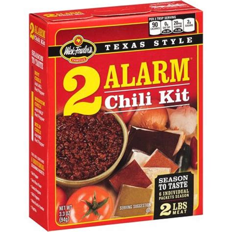 Wick Fowler S Alarm Chili Kit