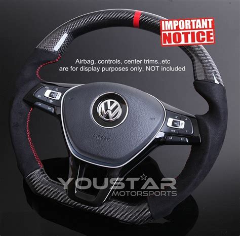 Vw Custom Carbon Fibre Steering Wheel