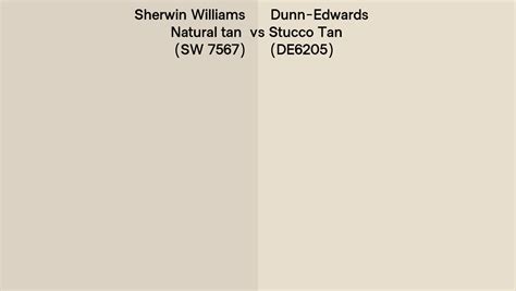 Sherwin Williams Natural Tan SW 7567 Vs Dunn Edwards Stucco Tan