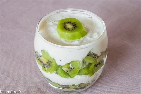 Photo de recette de verrine de kiwi facile mascarpone de Kilomètre 0