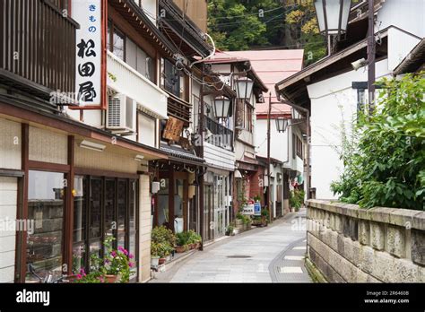 The Hot Spring Resort Of Shibu Onsen Stock Photo Alamy