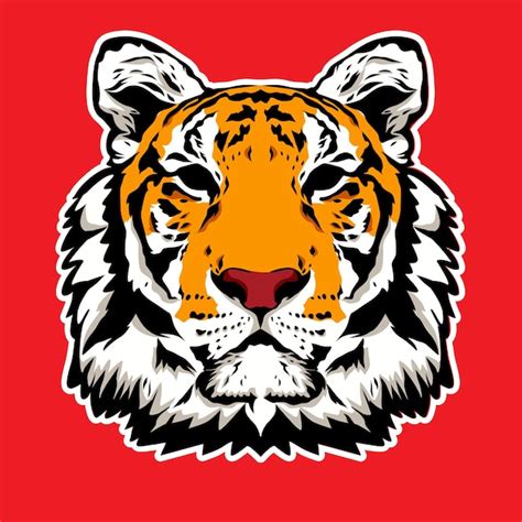 Premium Vector Cool Tiger Head Vector Illustration