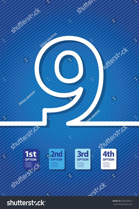 Blue Number Background Stock Vector (Royalty Free) 335020913 | Shutterstock