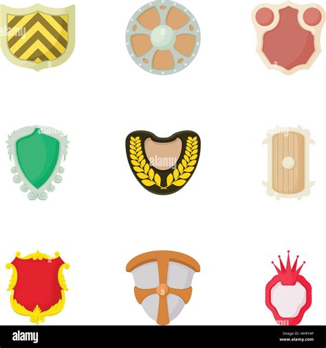 Cartoon Wooden Shield Hi Res Stock Photography And Images Alamy