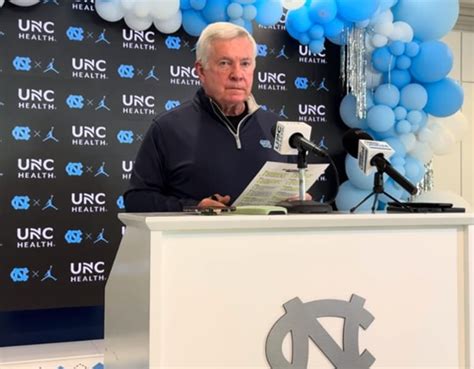 North Carolina UNC Tar Heels Football Coach Mack Brown Post Spring