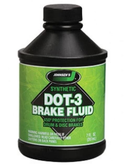 Brake Fluid, DOT 3 Synthetic, 12 Ounce