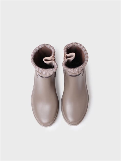 Bottines De Pluie Pour Femme En Taupe TONI PONS