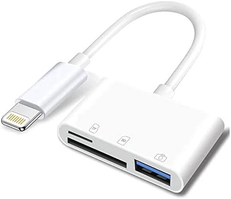 Apple Adaptateur Lightning Vers Carte Sd Et Tf Usb Pour Iphone Ipad