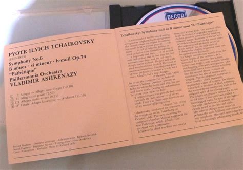 CD聖經 推介Tchaikovsky Sym No6 Pathetique Vladimir Ashkenazy早期西德銀圈版 古典發燒天碟