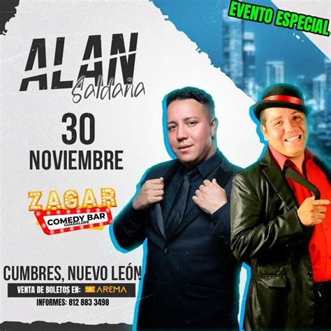 Alan Saldaña En Zagar Comedy Bar Cumbres Arema Ticket