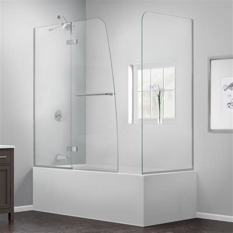 Dreamline Aqua Ultra 57 To 60 Inch X 58 Inch Semi Frameless Hinged Tub