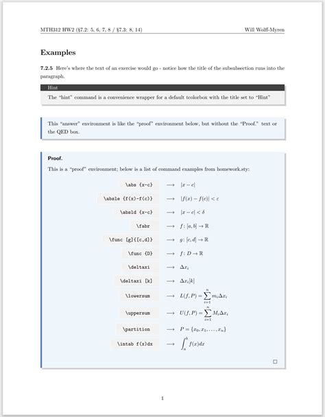 Github Willwm Latex Homework Template Latex Homework Template