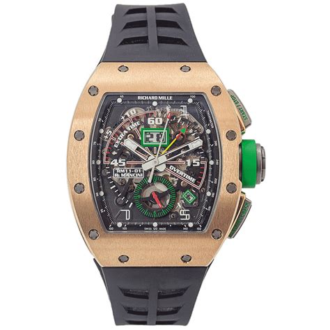 Richard Mille RM 11 01 18kt Rose Gold Automatic Winding Flyback