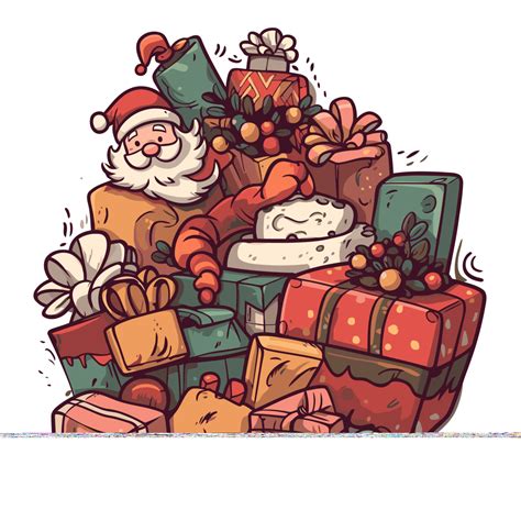 Christmas Clipart One Illustration Of A Pile Of Christmas Presents