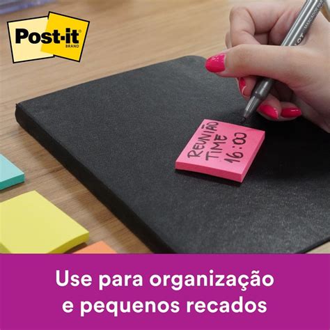 Blocos De Notas Adesivas M Post It Tropical Cores Mm X Mm