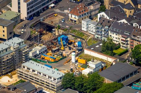 K Ln Von Oben Baustelle Zum Neubau Einer Mehrfamilienhaus Wohnanlage