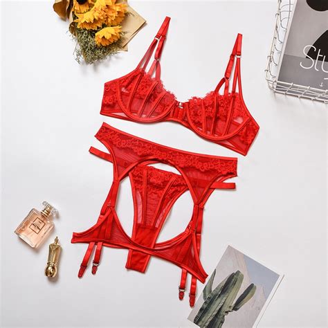 Jual Yimunancy Piece Lace Bra Set Women Transparent Bra Underwire