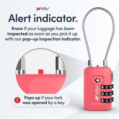 Snapklik TSA Approved Luggage Travel Lock Set Your Own