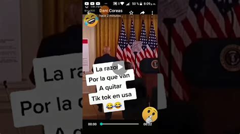 La razón porque van a prohibir tik Tok en usa YouTube