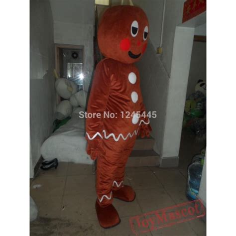 Man Mascot Costume Gingerbread Man Mascot Costume