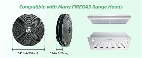 Amazon FIREGAS CC170 Range Hood Charcoal Filter Replacement