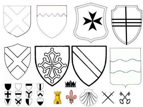 Blason Moyen Âge À Colorier Coloriage moyen age enfants sur