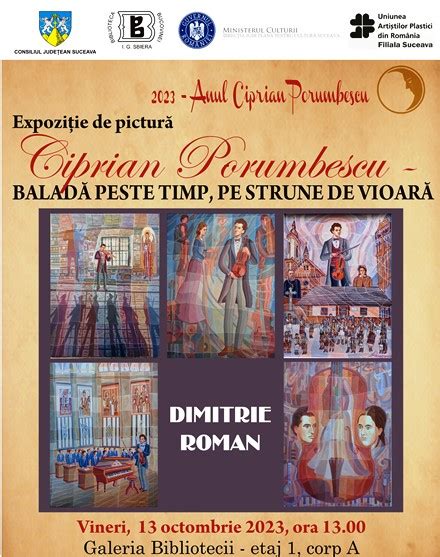 Expoziție de pictură Ciprian Porumbescu Baladă peste timp pe strune