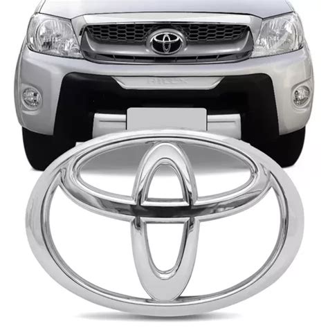 Emblema Simbolo Grade Frente Toyota Hilux Srv Cromado