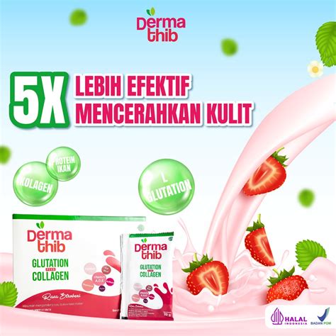 Jual Minuman Kolagen Dermathib Collagen Drink Plus Glutation 5x