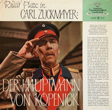 Rudolf Platte In Carl Zuckmayer Der Hauptmann Von Koepenick Discogs