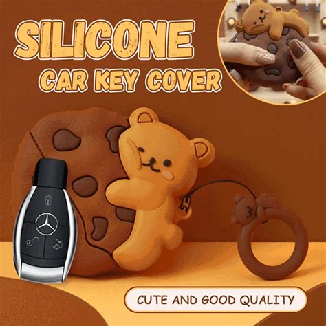 Silicone Car Key Case Cover Flip Remote Car Key Holder Shell Home