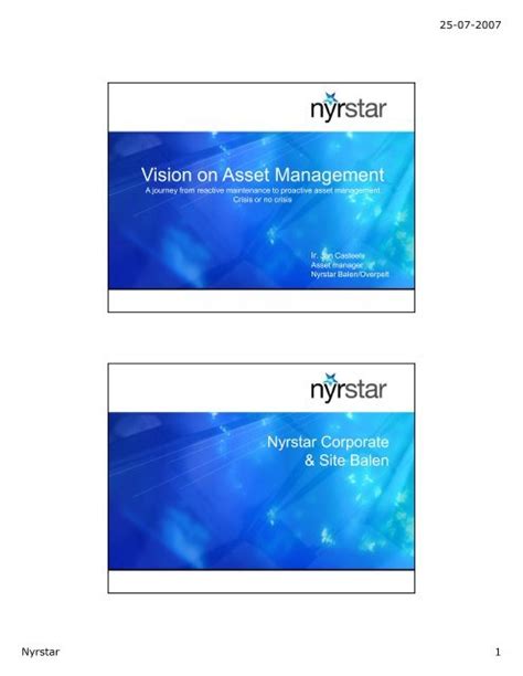 Vision On Asset Management Stork Technical Services