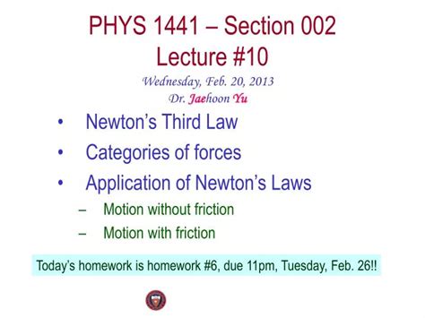 Ppt Phys 1441 Section 002 Lecture 10 Powerpoint Presentation Free