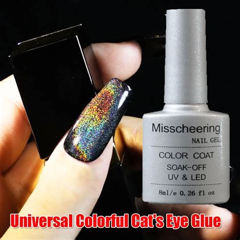 8ml Universal Colorful Cats Eye Glue Nail Gel Glossy Cat Eye Gel Soak Off Uv Get New Color